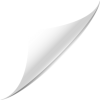 White page corner png