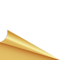 golden Seite Ecke png