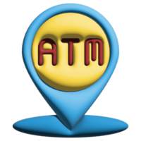 3d Geldautomaat pin png