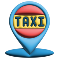 3d taxi pin png