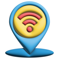 3d Wifi épingle png