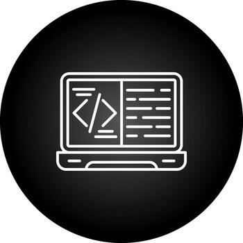 icono de vector de codificación