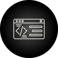 icono de vector de programación