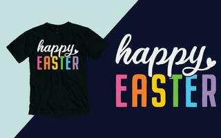 Happy Easter T shirt vector