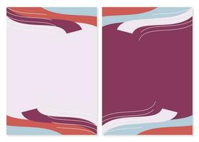 Abstract shape background with empty space for text. Template for poster, greeting card, business card, flyer, banner, cover. vector
