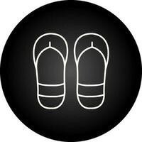 icono de vector de chanclas