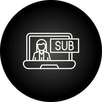 Subscriber Model Vector Icon