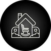 Retirement Home Vector Icon