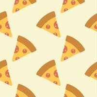 pizza seamless pattern vector illustration