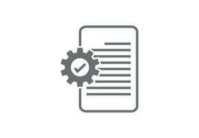 Technical check list. Vector checklist clipboard icon