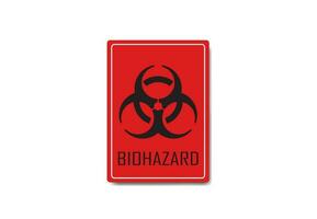 Biohazard icon vector  illustration graphic on background