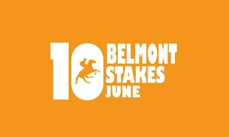 Belmont Stakes day greeting design vector