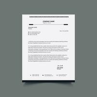 Corporate Letterhead Design vector