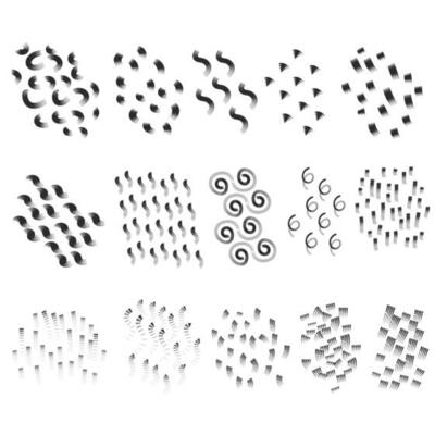 Abstract elements hand drawn bundle collection