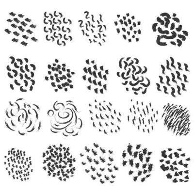 Abstract element decoration hand drawn bundle collection