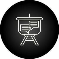 Chat Presentation Vector Icon