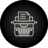 Typewriter Vector Icon