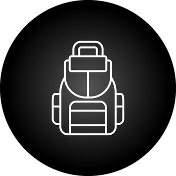 icono de vector de mochila