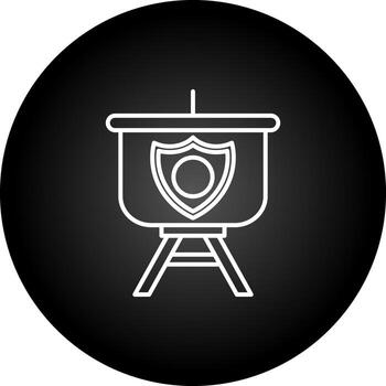 Security Presentation Vector Icon