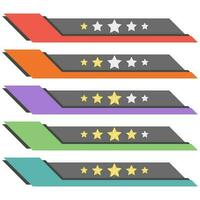 Classification Star Rating Scoring Vetor vector