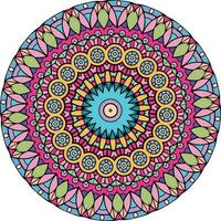 Abstract Colorful Mandala Background . Anti-Stress Therapy Patterns vector