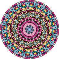 Abstract Colorful Mandala Background . Anti-Stress Therapy Patterns vector
