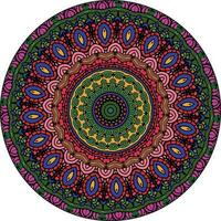 Abstract Colorful Mandala Background . Unusual Flower Shape. Oriental. Anti-Stress Therapy Patterns. Weave Design Elements vector