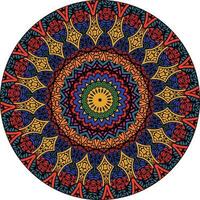 Abstract Colorful Mandala Background . Unusual Flower Shape. Oriental. Anti-Stress Therapy Patterns. Weave Design Elements vector