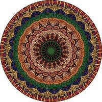 Abstract Colorful Mandala Background . Unusual Flower Shape. Oriental. Anti-Stress Therapy Patterns. Weave Design Elements vector