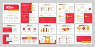 Project Proposal Template and Clean Business Proposal vector