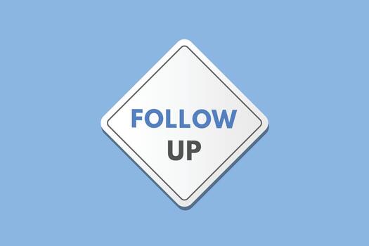 seguir arriba texto botón. seguir arriba firmar icono etiqueta pegatina web botones vector