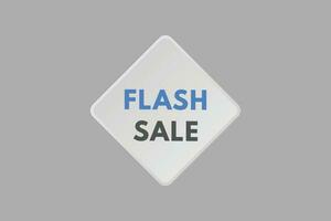 Flash sale text Button. Flash sale Sign Icon Label Sticker Web Buttons vector