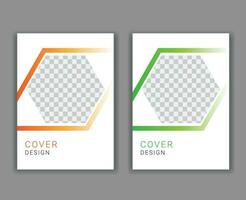 Minimal Cover Design Template in A4 Size vector