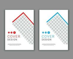 Minimal Cover Design Template in A4 Size vector