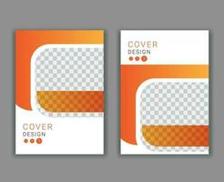 Minimal Cover Design Template in A4 Size vector