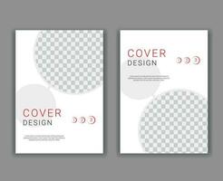 Minimal Cover Design Template in A4 Size vector