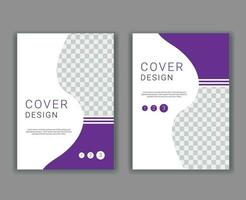 Minimal Cover Design Template in A4 Size vector