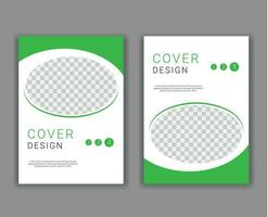 Minimal Cover Design Template in A4 Size vector