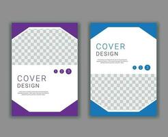 Minimal Cover Design Template in A4 Size vector