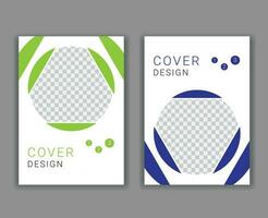 Minimal Cover Design Template in A4 Size vector