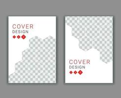 Minimal Cover Design Template in A4 Size vector