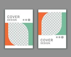 Minimal Cover Design Template in A4 Size vector