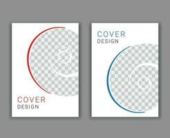 Minimal Cover Design Template in A4 Size vector