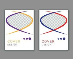 Minimal Cover Design Template in A4 Size vector