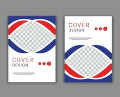 Minimal Cover Design Template in A4 Size vector