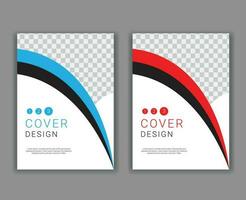 Minimal Cover Design Template in A4 Size vector