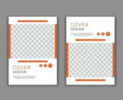 Minimal Cover Design Template in A4 Size vector