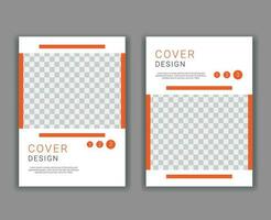 Minimal Cover Design Template in A4 Size vector