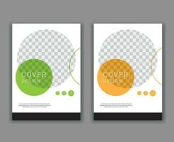 Minimal Cover Design Template in A4 Size vector