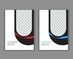 Minimal Cover Design Template in A4 Size vector